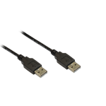 Alcasa 2212-AA5S USB-kabel USB 2.0 5 m USB A Zwart