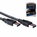 ACT SB0001 3m USB3.0 A-A M/M CABLE BLACK ACT