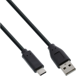 InLine USB 2.0 Cable, USB-C male / USB-A male, black, 3m