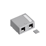 Leviton 41089-2GP network junction box Gray