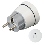 Hama 00223451 power plug adapter White