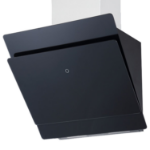 De Santii 60cm Angled Cooker Hood - Black Glass