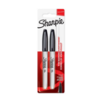 Sharpie 1985860 Fine Black Permanent Pen Pack of 12 twin Blister Packs