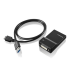 Lenovo USB 3.0 - DVI/VGA USB graphics adapter 2048 x 1152 pixels Black