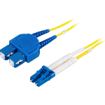 Deltaco LCSC-3S fibre optic cable 3 m LC SC OS2 Blue