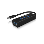 ICY BOX IB-HUB1419-C3 USB 3.2 Gen 1 (3.1 Gen 1) Type-C 5000 Mbit/s Black