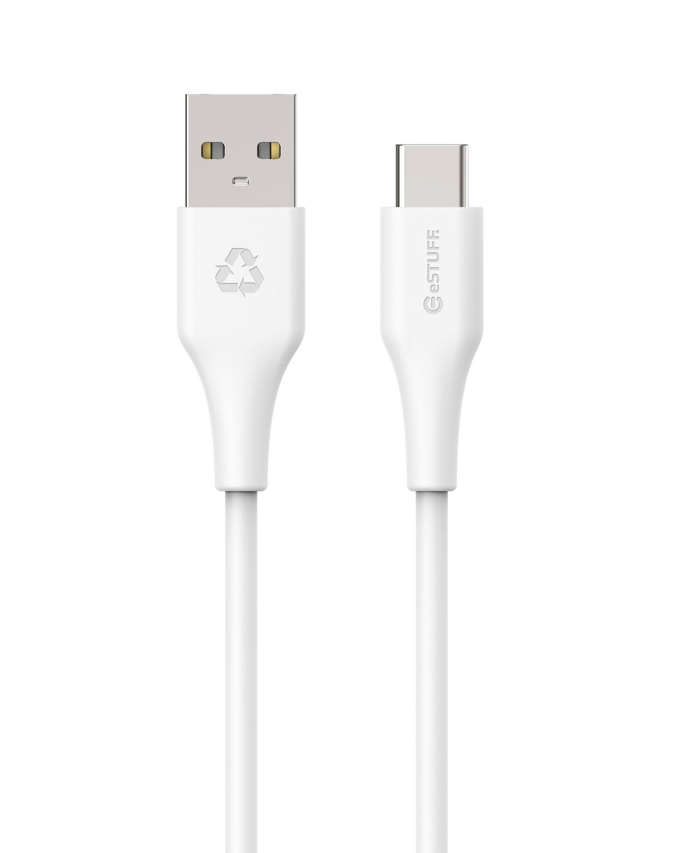 eSTUFF ES605170-BULK USB cable 1 m USB 2.0 USB C USB A White