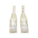 Tripp Lite N001-007-WH Cat5e 350 MHz Snagless Molded (UTP) Ethernet Cable (RJ45 M/M), PoE - White, 7 ft. (2.13 m)