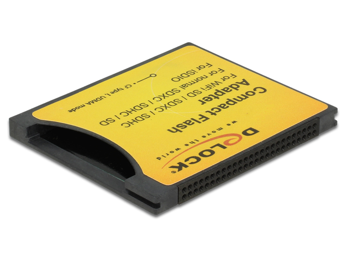 62637 DELOCK Kartenadapter (SD, SDHC, SDXC) - CompactFlash