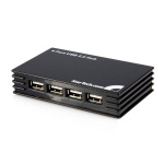 StarTech.com 4 Port USB 2.0 Hub 480 Mbit/s Black