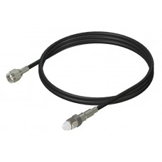 Image of Panorama Antennas 6m, male-male coaxial cable RG174 Black