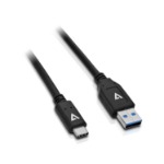 V7 Black USB Cable USB 3.1 A Male to USB-C Male 1m 3.3ft