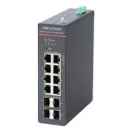 Hikvision DS-3T1512HP-SI-8P4F network switch Managed Gigabit Ethernet (10/100/1000) Power over Ethernet (PoE) Black
