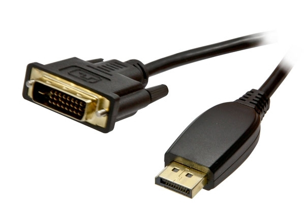 S215432 SYNERGY 21 3.0m DP - DVI-D - 3 m - DisplayPort - DVI-I - Male - Male - Gold