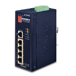 Cablenet IP40 Industrial 5 Port PoE + Fast Ethernet Switch