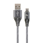 Gembird CC-USB2B-AMCM-2M-WB2 USB-kabel USB 2.0 USB A USB C Grijs, Wit