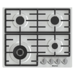 Hisense GM663XB hob Stainless steel Built-in 60 cm Gas 4 zone(s)