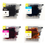 CTS Wholesale Comp Brother LC985 Multipack 4 Ink Ctgs  [LC985BK/C/M/Y]