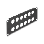 DeLOCK 10″ D-Type Patch Panel 12 port 2U black
