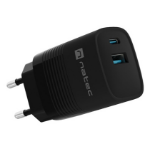 NATEC NUC-2141 mobile device charger Universal Black AC Fast charging Indoor