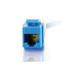 C2G Cat6 180º Keystone Jacks - Blue