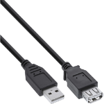 InLine USB 2.0 Extension Cable Type A male / female, black, 1.8m
