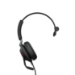 Jabra Evolve2 40, UC Mono Auriculares Alámbrico Diadema Oficina/Centro de llamadas USB tipo A Negro