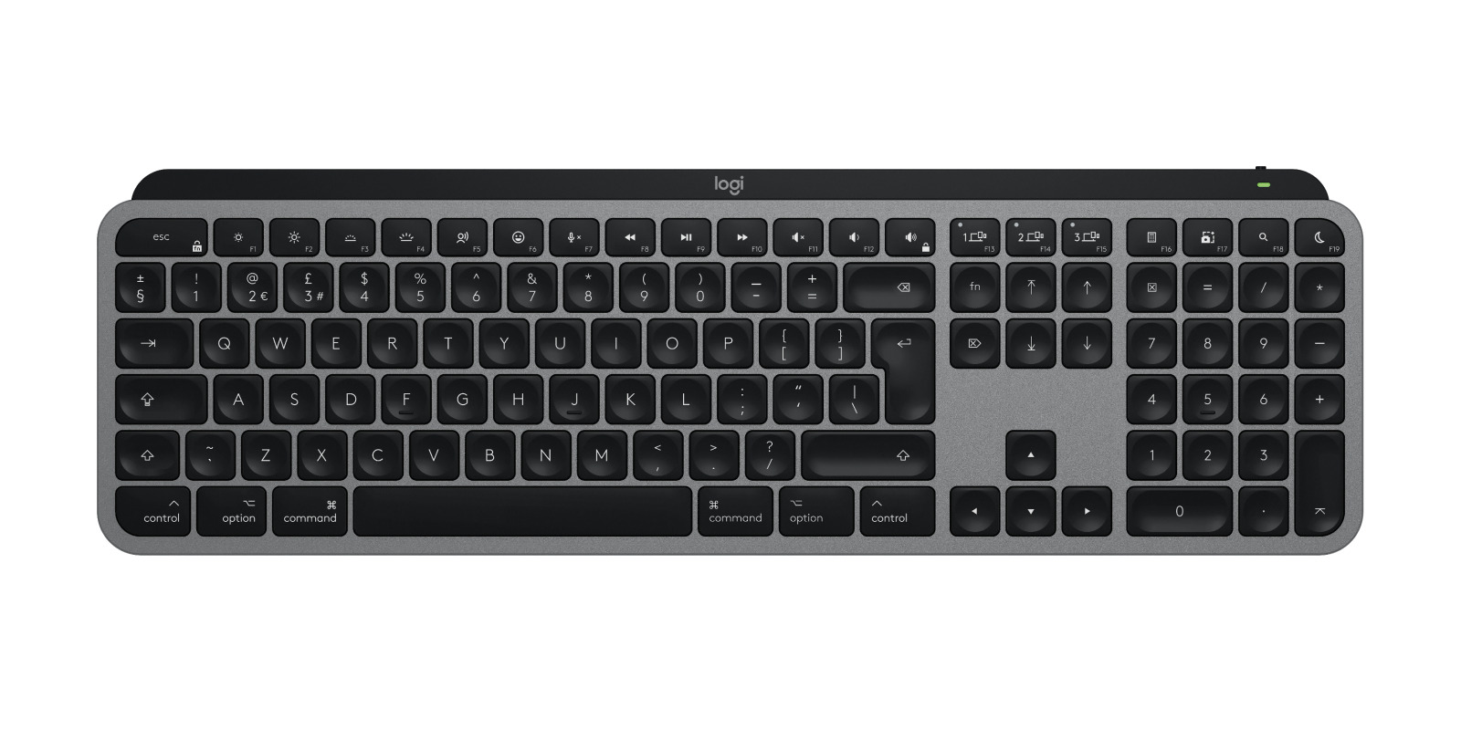 Image of Logitech MX Keys S for Mac keyboard Office RF Wireless + Bluetooth QWE