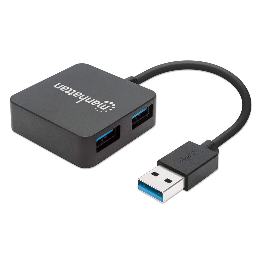 Image of Manhattan USB-A 4-Port Hub, 4x USB-A Ports, 5 Gbps (USB 3.2 Gen1...
