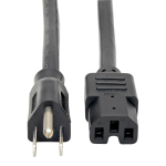 Tripp Lite P019-004 power cable Black 48" (1.22 m) C15 coupler NEMA 5-15P