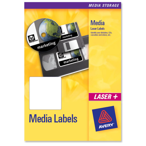 Image of Avery L7666-25 printer label White