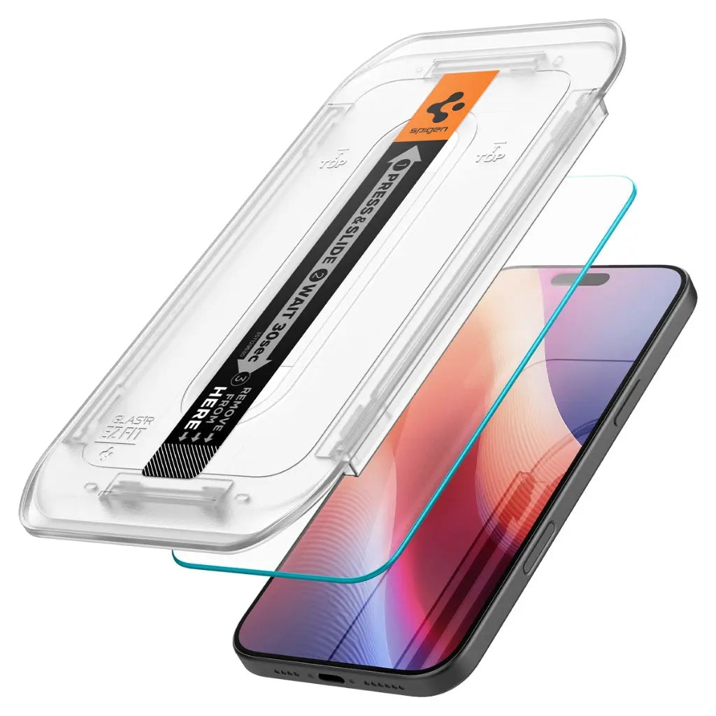 Spigen Glas.tR EZ Fit HD iPhone 16 Pro Max Tempered Glass