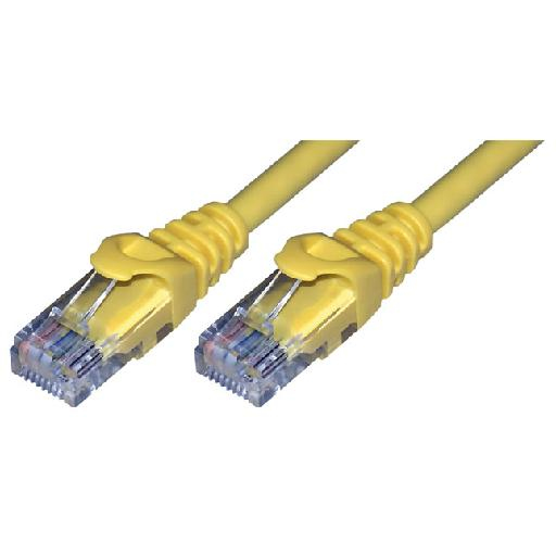 MCL 0.5m Cat6 U/UTP networking cable Yellow U/UTP (UTP)