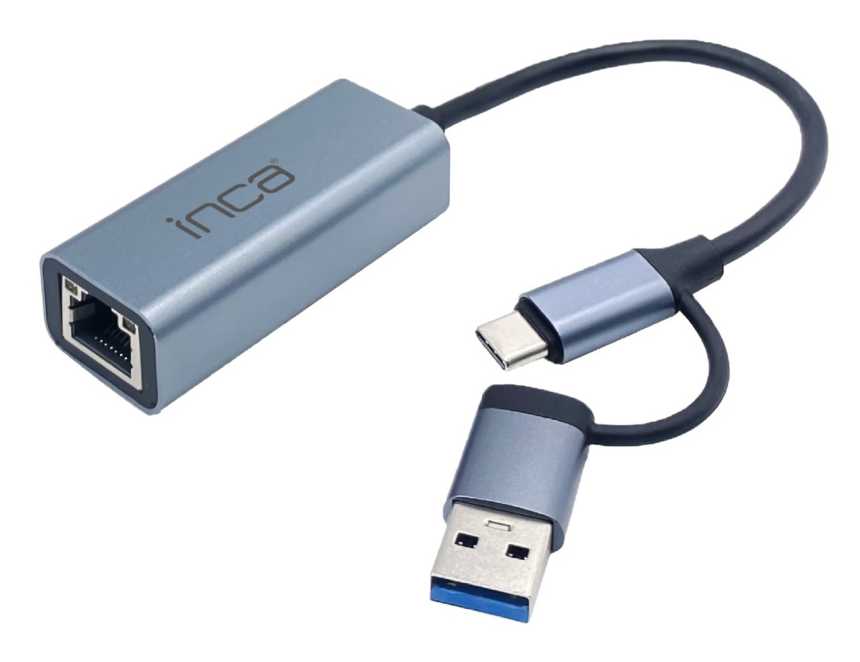 Inca IUTP-01TX interface hub USB 3.2 Gen 1 (3.1 Gen 1) Type-A + Type-C Blue