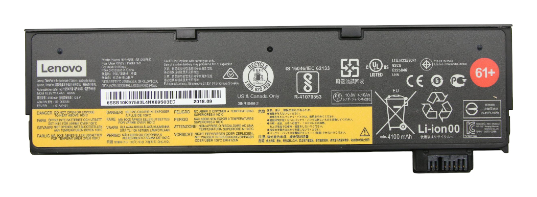 Lenovo 01Av491 Laptop Spare Part Battery