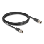 DeLOCK M12 Cable X-coded 8 pin male to male PVC 2 m