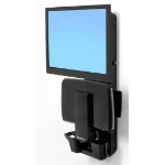 Ergotron 61-080-085 flat panel bureau steun 61 cm (24") Zwart Muur