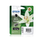 Epson C13T05984N10/T0598 Ink cartridge black matt, 520 pages 13ml for Epson Stylus Photo R 2400