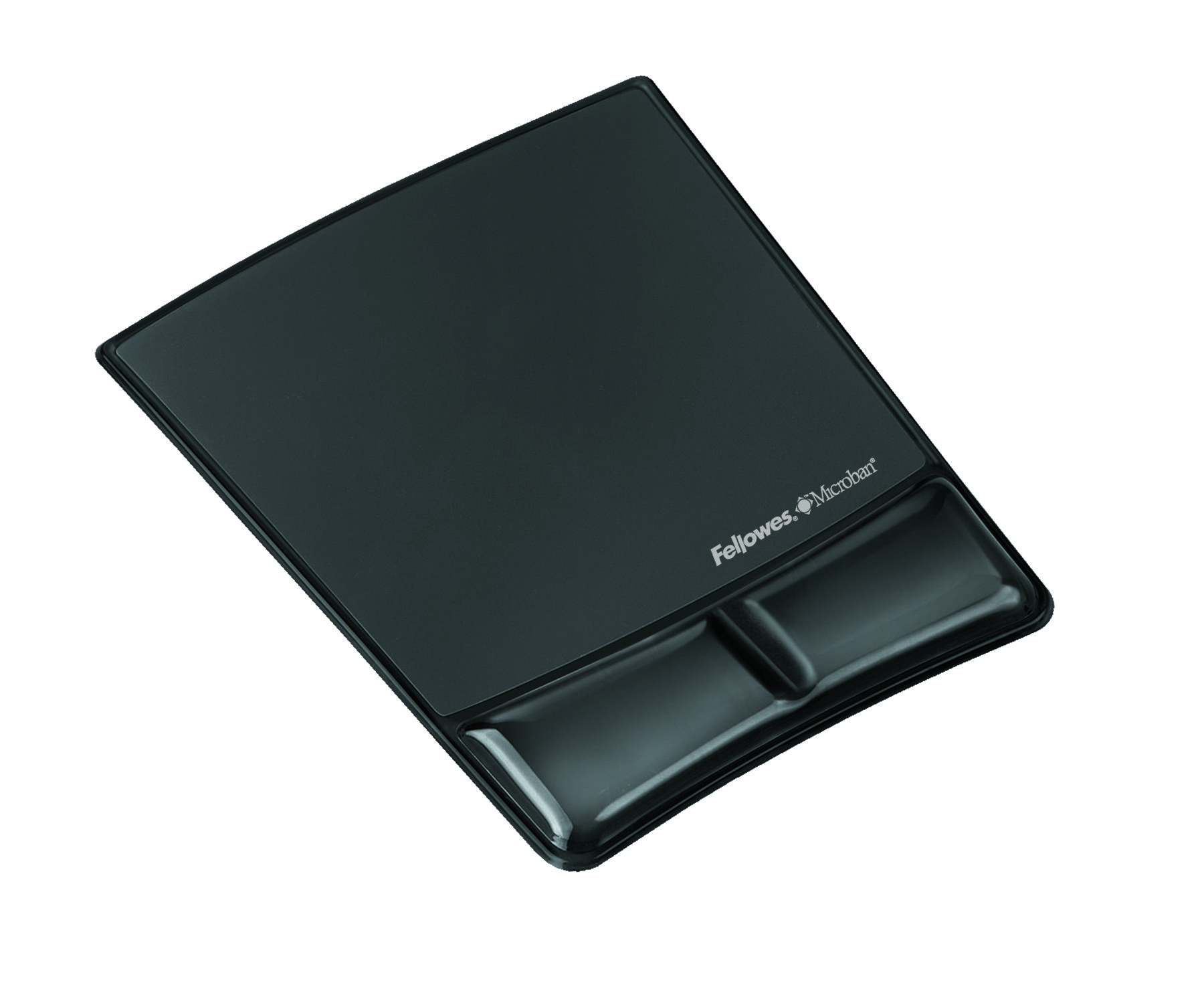 Image of Fellowes Health-V Crystal Mouse Pad/Wrist Support Black