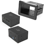 StarTech.com Conference Room Docking Station - Universal Laptop Dock - 4K HDMI, 60W Power Delivery, USB Hub, GbE, Audio - In-Table Connectivity Box For Huddle/Boardroom Collaboration Space -