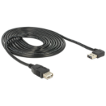 DeLOCK 3m, USB 2.0-A - USB 2.0-A USB cable USB A Black