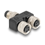 DeLOCK 60577 Kabel splitter/combiner Kabelsplitter Zwart