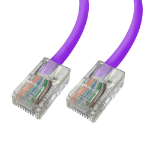 Videk Unbooted 24 AWG Cat5e UTP RJ45 Patch Cable Purple 8Mtr -