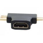 Hypertec 129904-HY cable gender changer Mini HDMI/Micro HDMI HDMI A Black