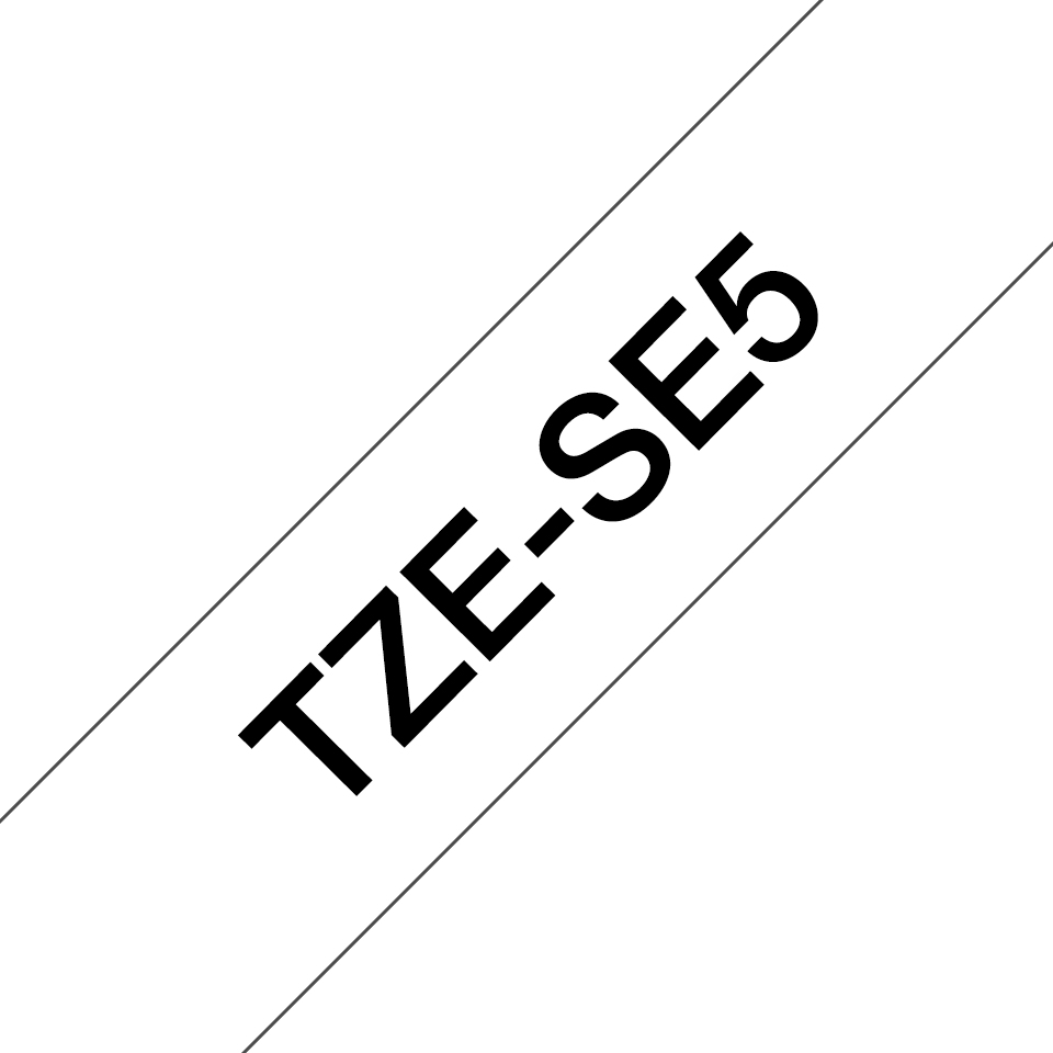 Photos - Office Paper Brother TZE-SE5 label-making tape Black on white TZ/TZe TZESE5 