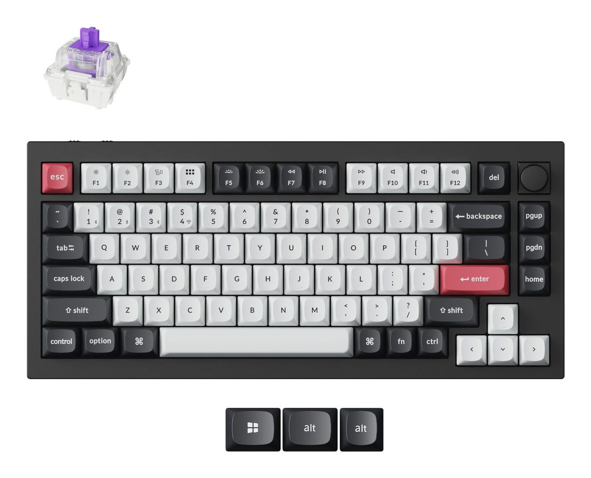 Keychron Q1 He Keyboard Universal Usb + Rf Wireless + Bluetooth Qwerty