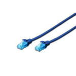 Digitus 0.25m Cat5e U/UTP networking cable Blue U/UTP (UTP)