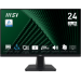 MSI Pro MP245G 24 Inch Monitor, FHD (1920 x 1080), 100Hz, IPS, 1ms, 1x HDMI 1.4b, 1x DP 1.2a output, 1x D-Sub(VGA), Built-in Speakers, Anti-Glare, Anti-Flicker, Less Blue light, TÜV Certified, VESA, Kensington, Black
