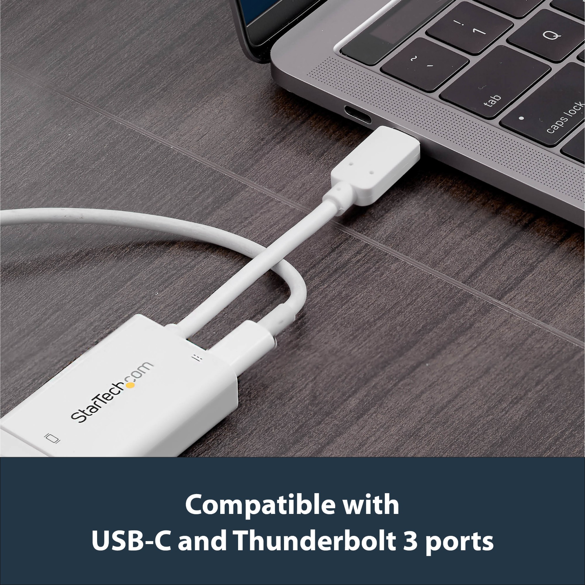 StarTech.com USB C to VGA Adapter with Power Delivery - 1080p USB Type-C to VGA Monitor Video Converter w/ Charging - 60W PD Pass-Through - Thunderbolt 3 Compatible - White