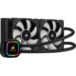 Corsair iCUE H100i RGB PRO XT Processor All-in-one liquid cooler 12 cm Black 1 pc(s)